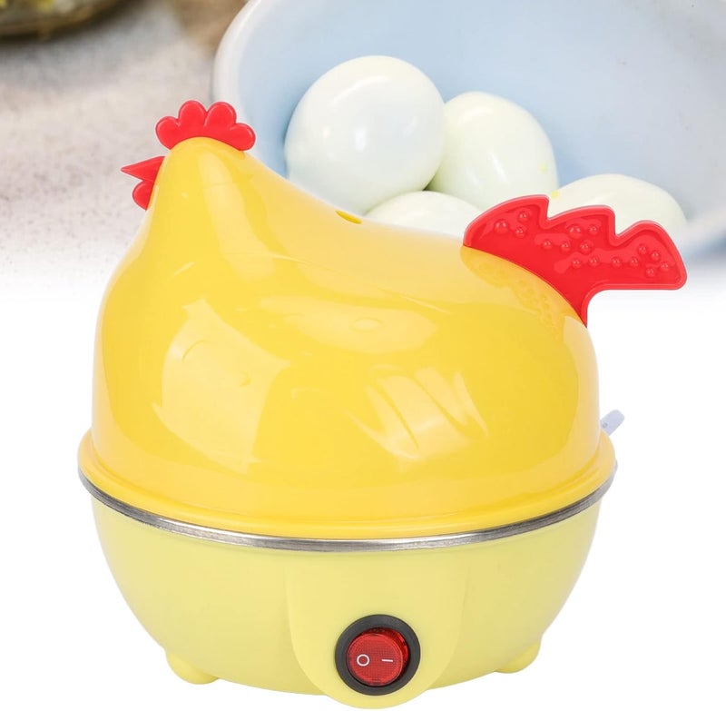 Jeanoko 1PCS Easy Egg Cooker, Quick Egg Cooker, Hard-Boiled Egg Cooker with 7 Egg Capacity, Automatic Shut Off Chicken Shape for Breakfast, Electric Egg Cookers Rapid Egg Cooker - Image 2